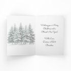 Festive Log Cabin in the Winter Woods Christmas