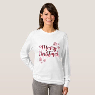 Festive Long Sleeve Merry Christmas Tee