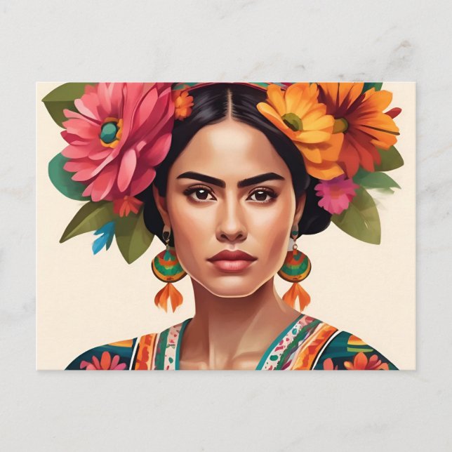 Festive mail holiday postcard (Front)