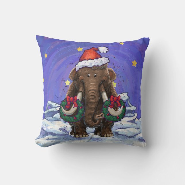 Festive Mastodon  Cushion (Front)