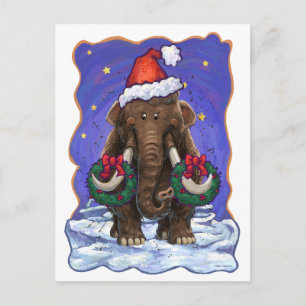 Festive Mastodon Holiday Postcard