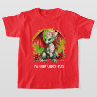 Festive Merrry Christmas dragon add