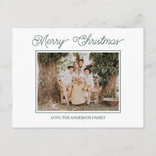 Festive Merry & Bright Christmas  Postcard