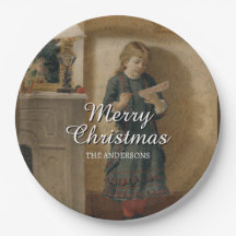 Festive Merry Christmas Child Scene