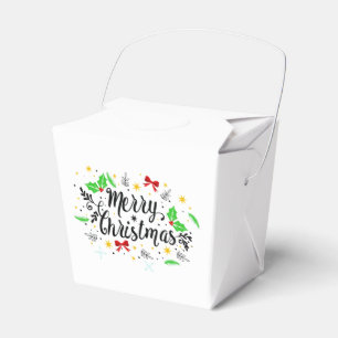 Festive Merry Christmas   Favour Box