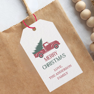 Festive Merry Christmas Gift Tag