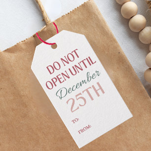Festive Merry Christmas Gift Tag