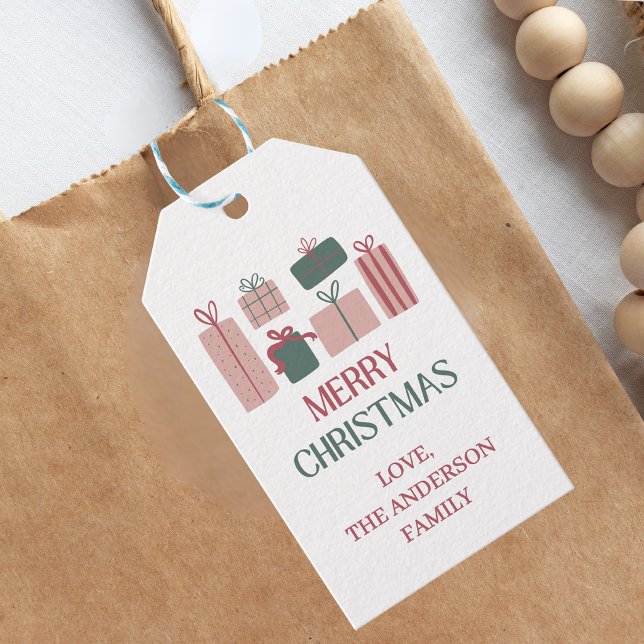 Festive Merry Christmas Gift Tag (Creator Uploaded)