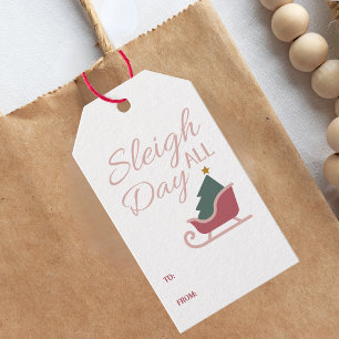 Festive Merry Christmas Gift Tag