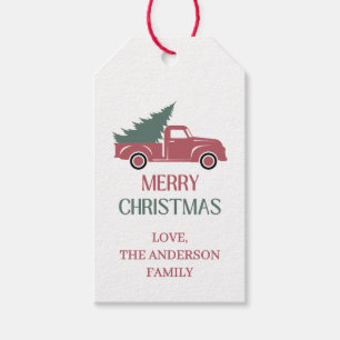 Festive Merry Christmas Gift Tag