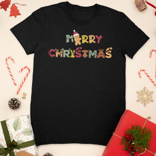 Festive Merry Christmas Gingerbread T-Shirt
