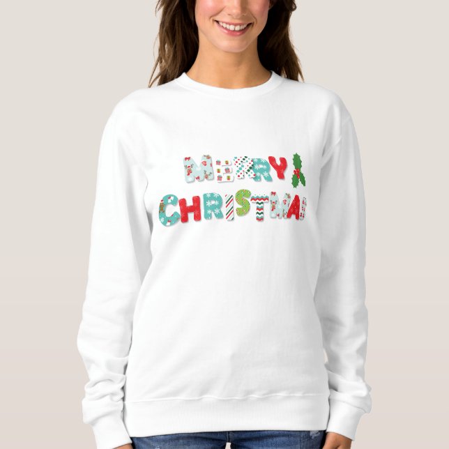 Festive Merry Christmas | Holidays Sweatshirt (Front)