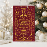 Festive Merry Christmas Red Fairy Pattern Gift Bag<br><div class="desc">Make your holiday gifts stand out with this classic red gift bag featuring a timeless pattern. Perfect for adding a festive touch to your presents, this bag offers both elegance and charm, making it ideal for any occasion during the Christmas season. Its bold red design brings traditional holiday warmth, while...</div>