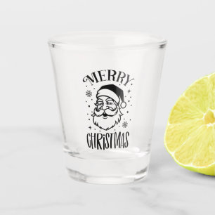 Festive Merry Christmas Santa Shot Glass