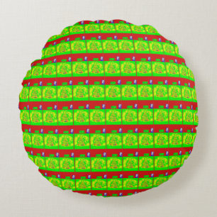 Festive Merry Christmas Story Round Cushion