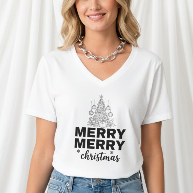 Festive Merry Christmas T-Shirt – Colorful Holiday (Creator Uploaded)