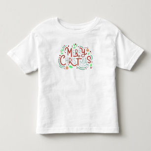 Festive Merry Christmas Toddler T-Shirt