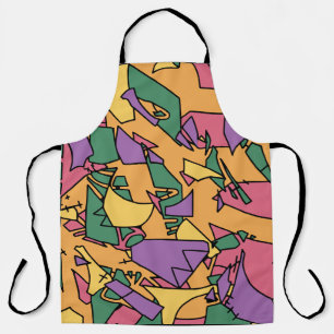 Festive messy doodle  apron
