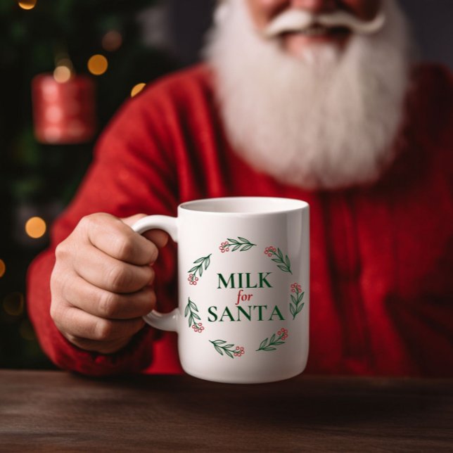 Festive Milk for Santa Christmas Holiday Mug (Creator Uploaded)