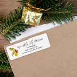 Festive Minimal Holly Berries Whimsical Christmas<br><div class="desc">This minimal "Have a Holly Jolly Christmas" address Label features a hand drawn traditional holly and berries that adds a touch of nostalgic whimsy. Original art by Malissa Melrose.</div>