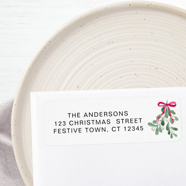Festive Mistletoe Return Address  (Creator Uploaded)