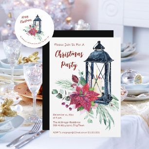 Festive Modern Christmas Party Invitation