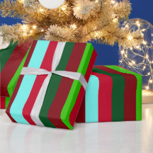 Festive Modern Christmas Stripes 