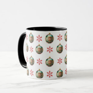 Festive Modern Winter Snowflakes Cute Mug
