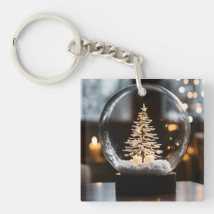 "Festive Moments: Time in Hand Keychain" Key Ring