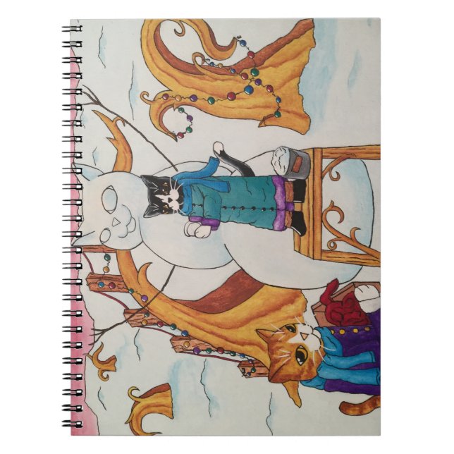Festive Morning Spiral Notebook (Front)