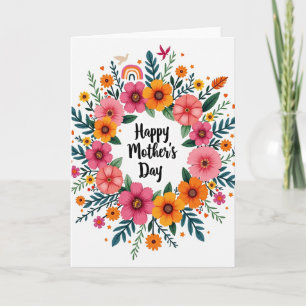 Festive Mothers Day Greeting Card