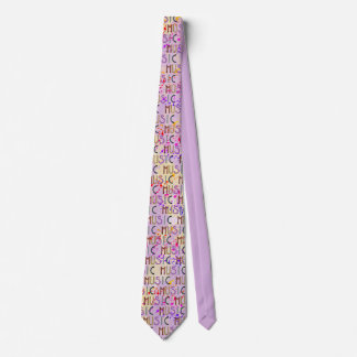 Festive Music Notes Tie