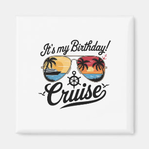 Festive My Birthday Cruise Ship Party 2025 Men2 Magnet