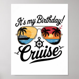 Festive My Birthday Cruise Ship Party 2025 Men2 Poster