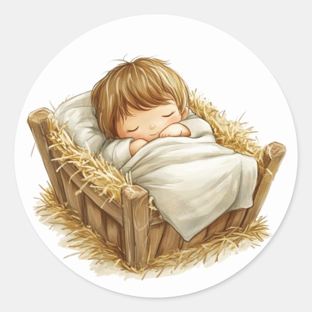 Festive Nativity Stickers (Front)