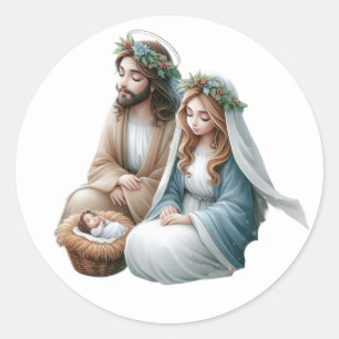 Festive Nativity Stickers