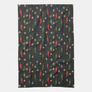 Festive New Mexico Chilli Pepper Decor Tea Towel