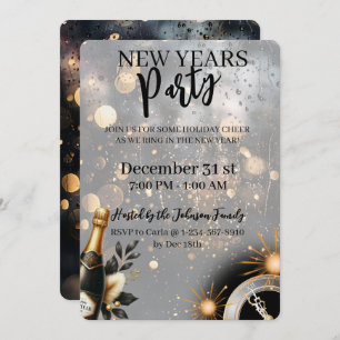 Festive New Year's Party Invitation