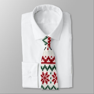 Festive Nordic Knit Christmas Tie
