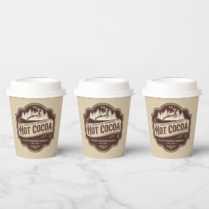Festive North Pole approved hot cocoa Paper Cups
