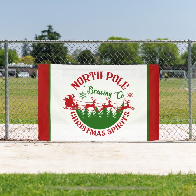 Festive North Pole Brewing Company  Banner (Insitu)