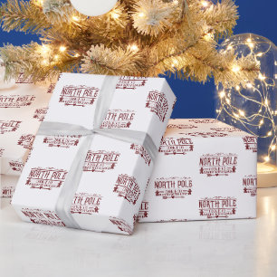 Festive North Pole cookie company Christmas Wrapping Paper