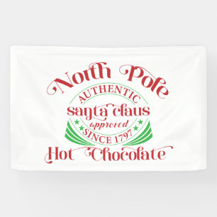 festive North Pole Hot chocolate Banner