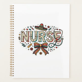 Festive Nurse Vintage Engraving Shirt Design_1 Planner