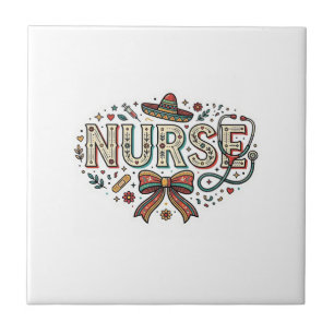 Festive Nurse Vintage Engraving Shirt Design_1 Tile