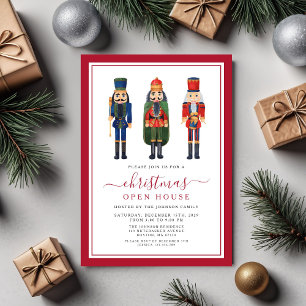 Festive Nutcracker Christmas Party Open House Invitation