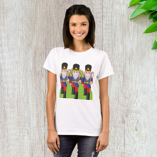 Festive Nutcracker Soldiers with Candy Canes  T-Shirt