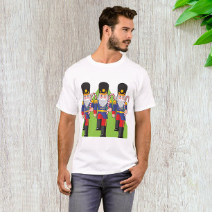Festive Nutcracker Soldiers with Candy Canes T-Shirt