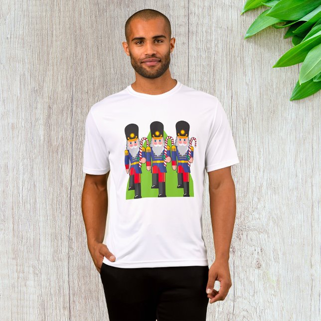 Festive Nutcracker Soldiers with Candy Canes  T-Shirt (Creator Uploaded)