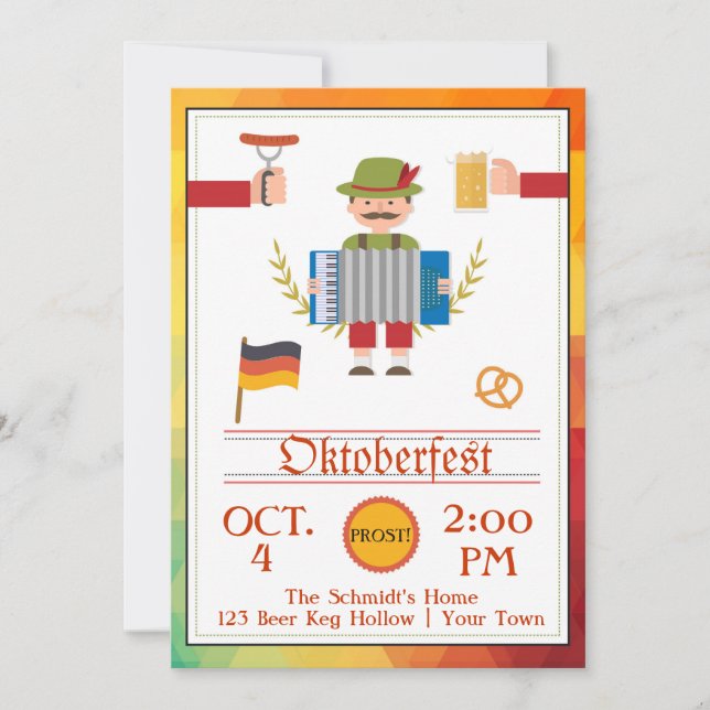 Festive Oktoberfest Invitation (Front)